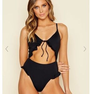 Dippin Daisys Black One-Piece Swim Suit